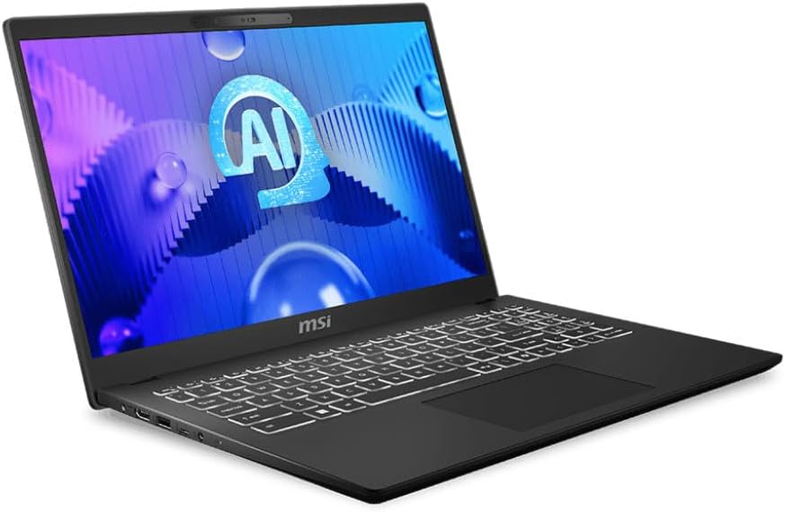 MSI Modern 15 H AI C1M Modern 15 H AI C1MG-028US 15.6' Notebook - Full HD - Intel Core Ultra 9 185H - 32 GB - 1 TB SSD - Classic Black - Intel Chip - 1920 x 1080 - Windows 11 Home - Intel Arc Graphics