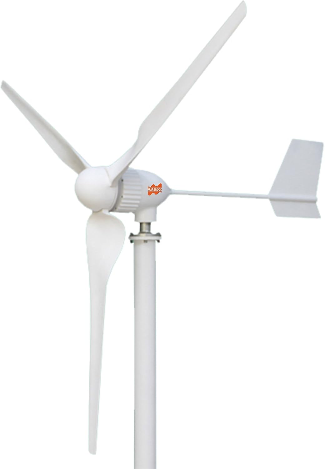MarsRock Waterproof Wind Turbine with Controller 2.5m/s Start-up Wind Speed Three Phase Wind Turbine Generator with 800Watt/1000Watt 24V/48V 3 Blades Windmill (800W 48V)