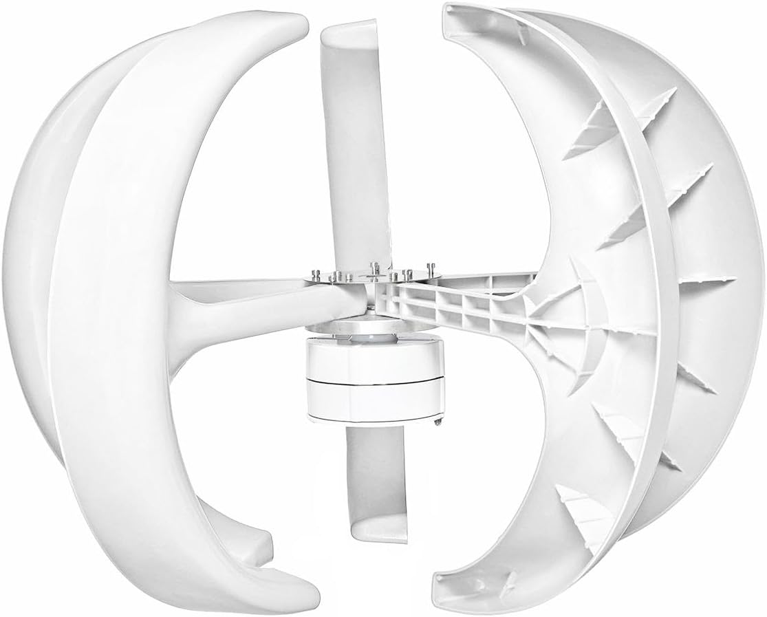 3000W Residential Wind Turbines Generator Kit,Permanent Magnet Wind Turbine 12V 24V 48V 220V with Controller Vertical Wind Turbines Generator for Home Camping