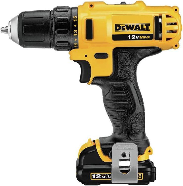 DEWALT 12V MAX Impact Driver and Drill Combo Kit with Battery and Charger Included (DCK211S2)
