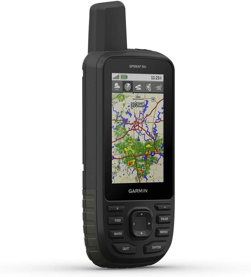 Garmin GPSMAP 66s, Handheld Hiking GPS with 3' Color Display and GPS/GLONASS/Galileo Support (Renewed)