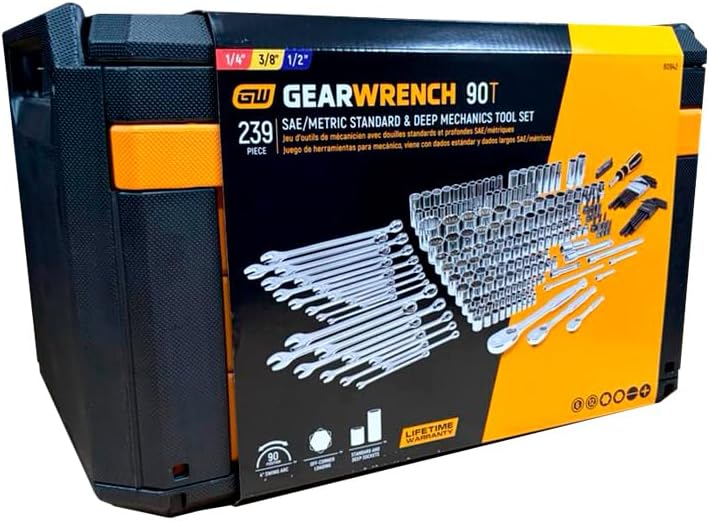 GEARWRENCH 239 Pc. BMC Mechanics Tool Set 1/4, 3/8, 1/2 - 80942