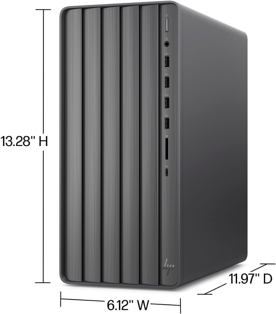 HP Envy Desktop PC 2TB SSD 64GB RAM Win 11 Pro (Intel Core 14th Generation i9-14900K Processor - 3.20GHz Turbo Boost to 6.00GHz, NVIDIA GeForce RTX 3050 8GB GDDR6) Business Computer