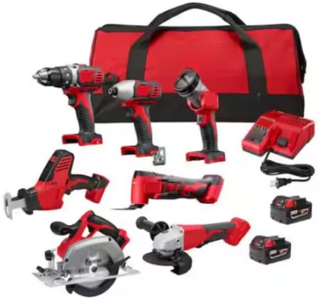 Compatible with Milwaukee 2695-27SH M18 18-Volt Lithium-Ion Cordless Combo Kit 7-Tool with 2-Charger and Tool Bag