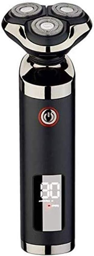 Men's Electric Shaver - Rechargeable 3D Shaver Razor for Men with Nose Hair Trimmer Wet and Dry, Fast Charging Electric Shaver Full Body Cleaning Intelligent LED Digital Display Shaver