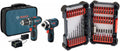 Bosch 40 Piece Impact Tough Drill Driver Custom Case System Set DDMS40 with Bosch Power Tools Combo Kit CLPK22-120 - 12-Volt Cordless Tool Set (Drill/Driver and Impact Driver)