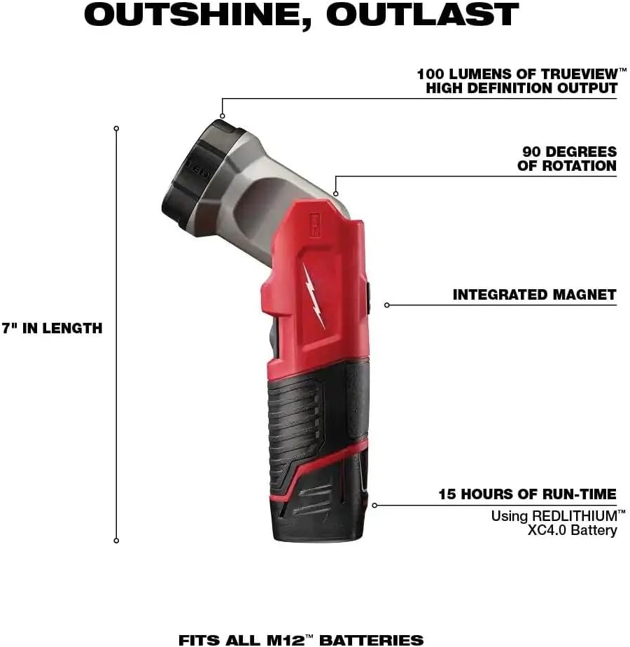 2498-25 for Milwaukee M12 Cordless Combo Kit 2407-20 3/8-inch Drill Driver, 2420-20 Reciprocating Saw, 2462-20 1/4-inch Impact Driver, 2457-20 3/8-inch Cordless Ratchet, 49-24-0146 Work Light 5-Tool