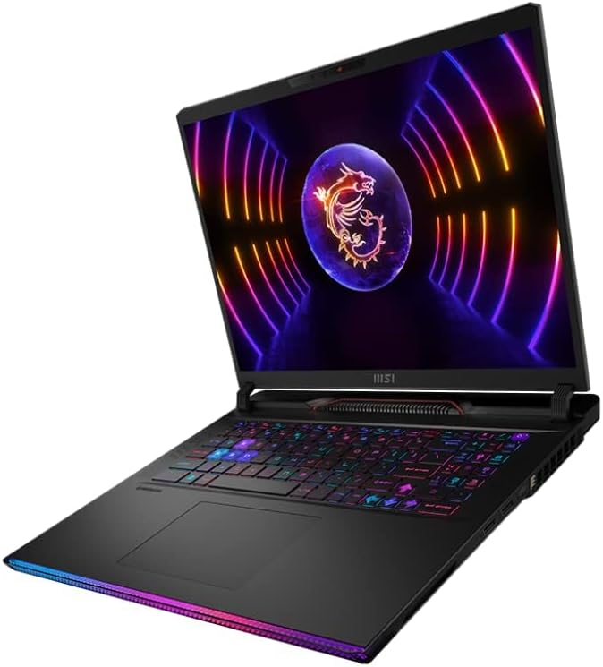 MSI Raider GE68HX Gaming Laptop - w/Office Lifetime & External DVD Drive, NVIDIA GeForce RTX 4070, Intel 24-Core i9-14900HX, 16' FHD+ IPS Display, Backlit KB, Wi-Fi 7, Win 11 Pro, 64GB RAM, 1TB SSD