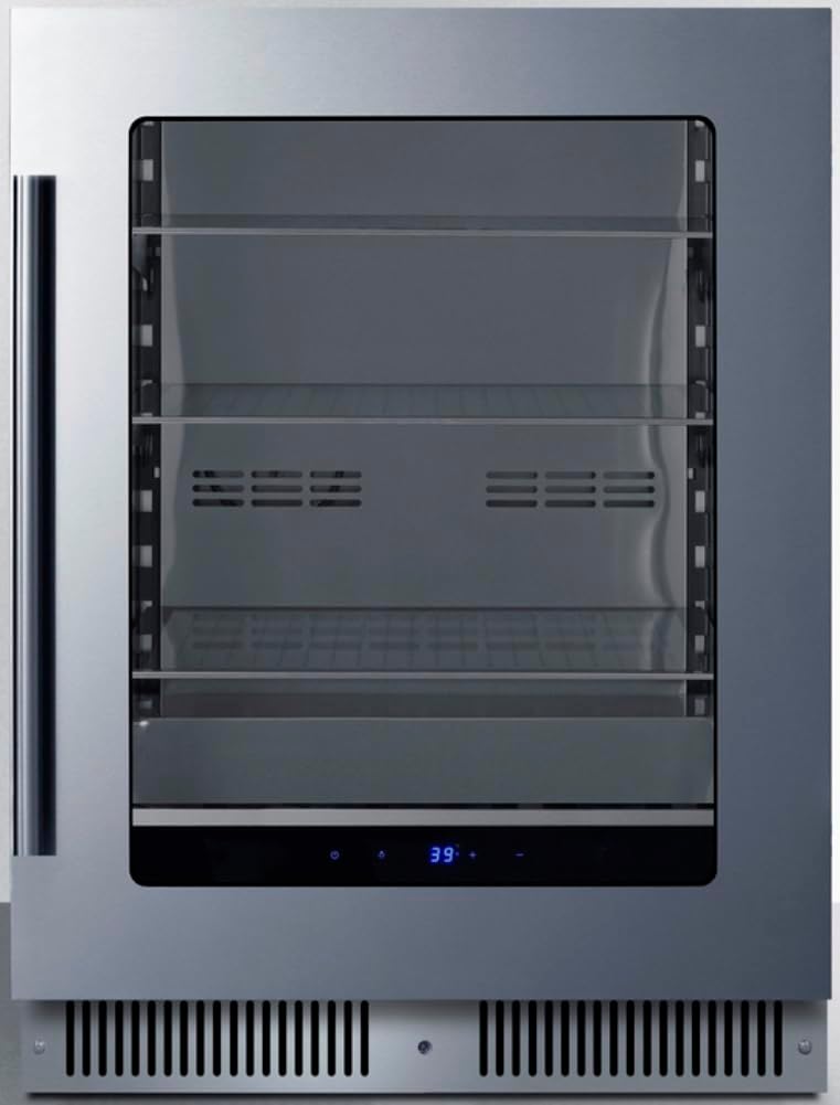 Summit 24' Built-In Beverage Center, Shallow 18' Depth, Stainless Steel - SDHG2443