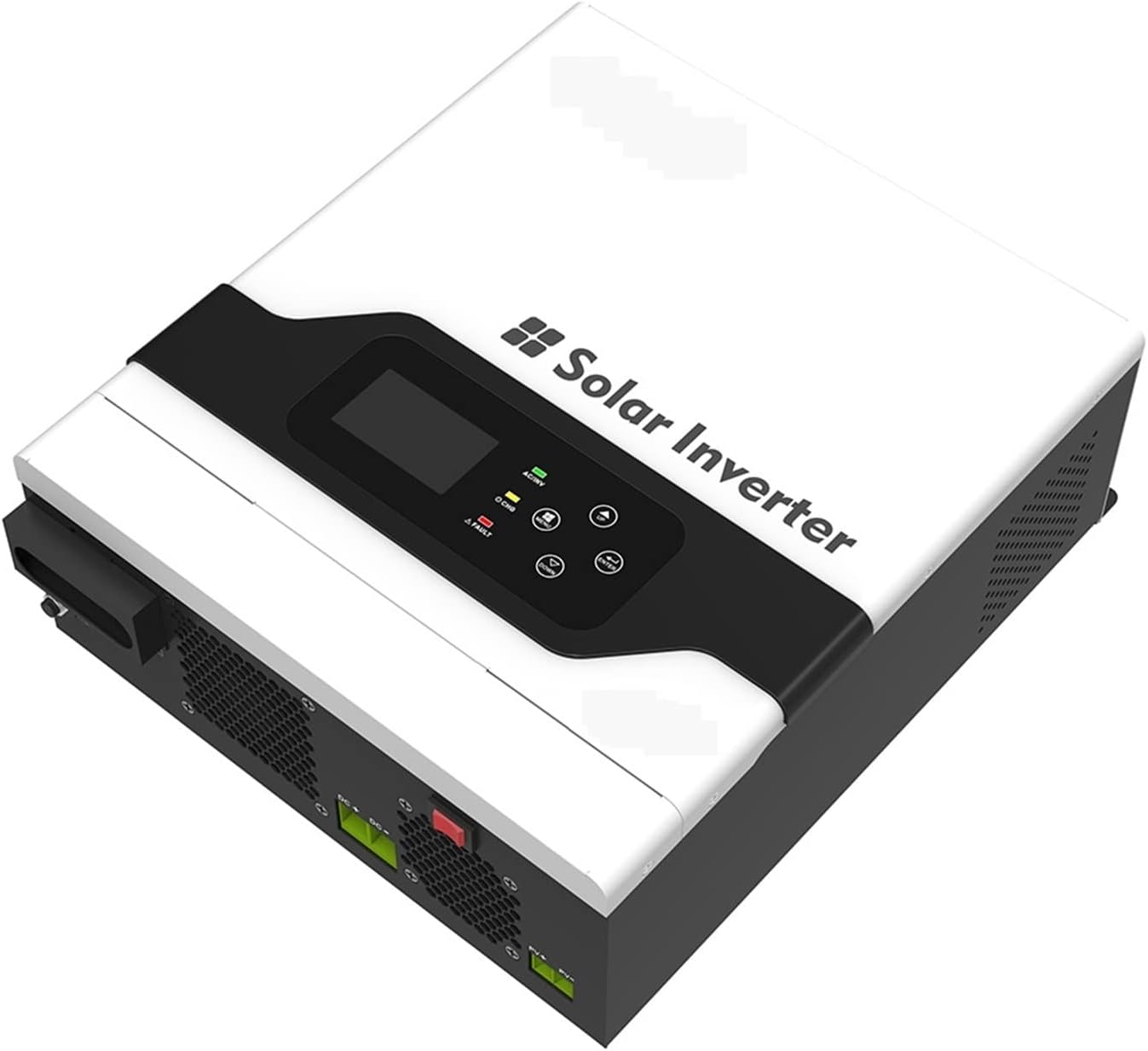 Power Inverter PV1800 3KW 3000W Hybrid Off Grid Solar Inverter 24V 80A Charger with High Frequency (Color : 3KW with A, Size : 24V_220-240V)