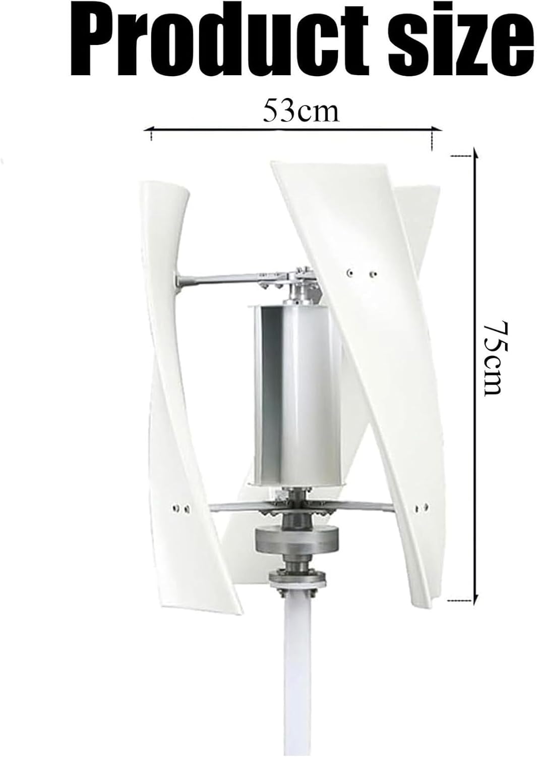 No Noise 3 Blades Vertical Wind Turbine Generator, 1000W 12V 24V 48V 220V Portable Vertical Wind Power Turbine Generator Kit with Controller for Home Or Camping,220v