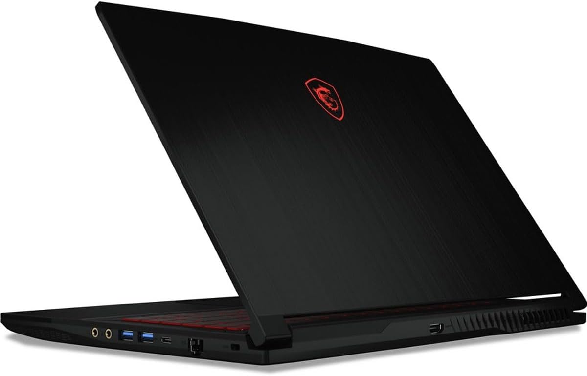 MSI Thin GF63 12UCX-2043US 15.6' Full HD 144Hz Gaming Laptop, Intel Core i5-12450H 2.0GHz, 8GB RAM, 512GB SSD, NVIDIA GeForce RTX 2050 4GB, Windows 11 Pro, Black