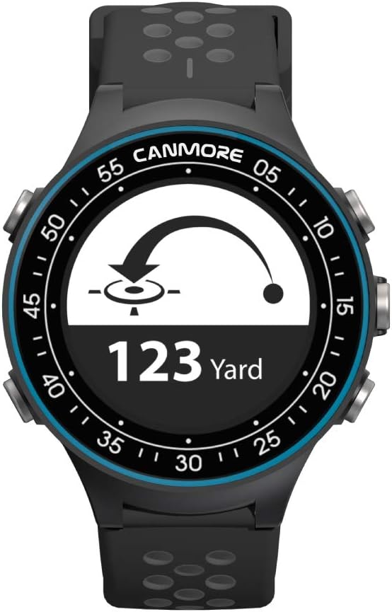 CANMORE TW411 Golf GPS Watch with Fitness Tracker, 41,000+ Free Preloaded Worldwide Course, Upgraded IC Chip, Blue