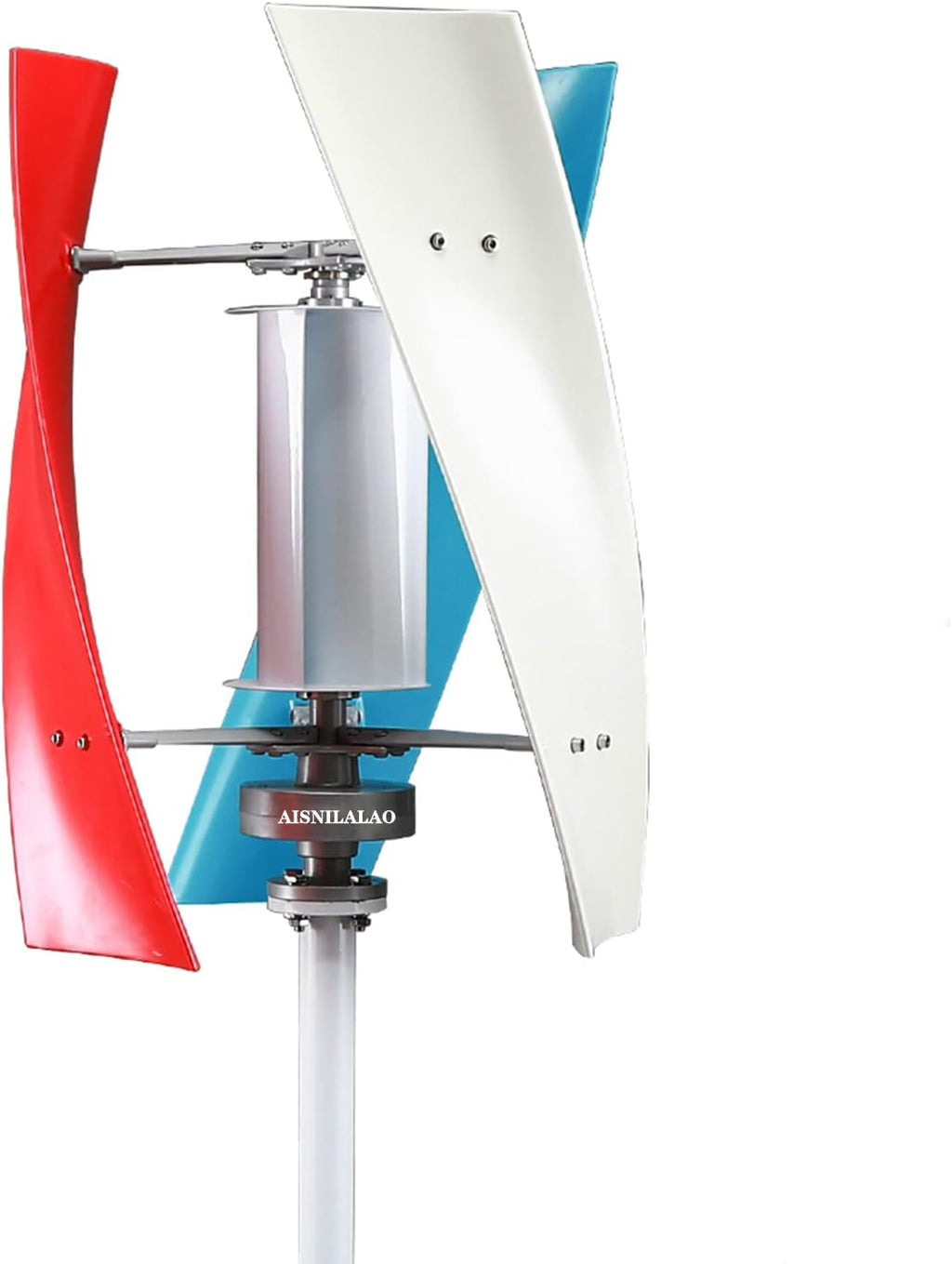 Vertical Wind Turbine Generator, 1000W-3000W Windmill W/MPPT Charger Hybrid Solar Wind Off-Grid System, Home Use