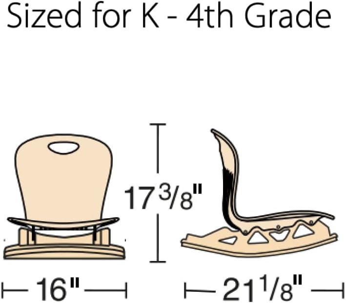 Virco ZUMA Series 15'' Floor Rocker, Kindergarten - 4th Grade Navy (50 Pack of 50 Chairs) (ZFLROCK15)