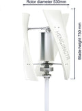 12V-220V Wind Turbine Generator 1000W- 3000W 3 Blade 3 Phase AC Permanent Magnet Generator Wind Turbine Kit for Home Or Streetlight Projects