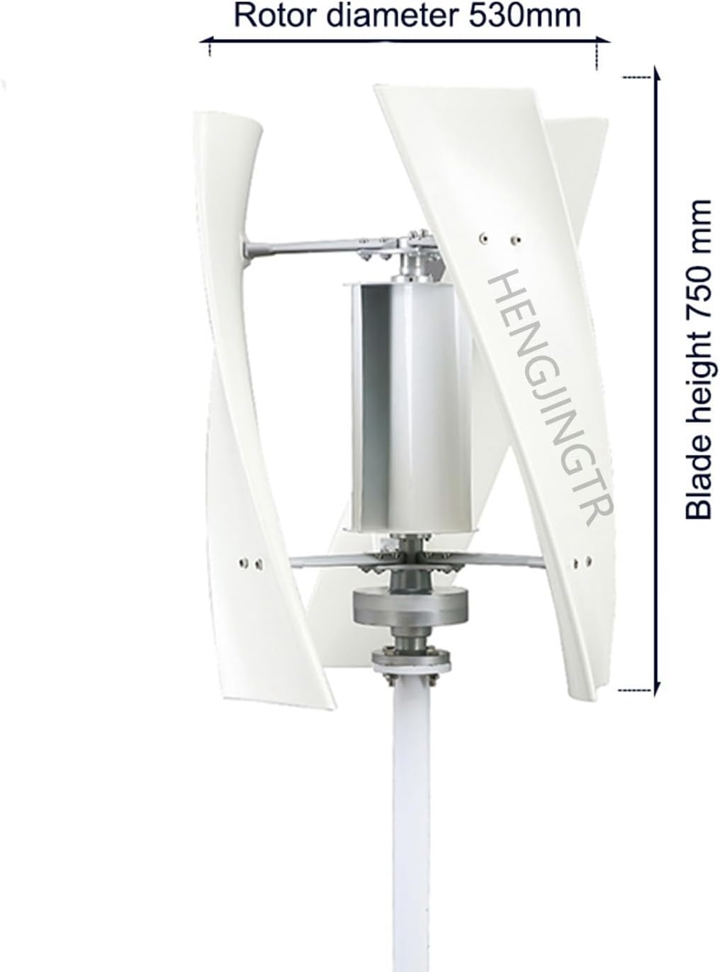 Wind Turbine Generator 500W-3000W 12V-220V Low Wind Speed with Controller 3 Blades Noiseless Permanent Magnet Wind Turbine for Home Or Streetlight Projects