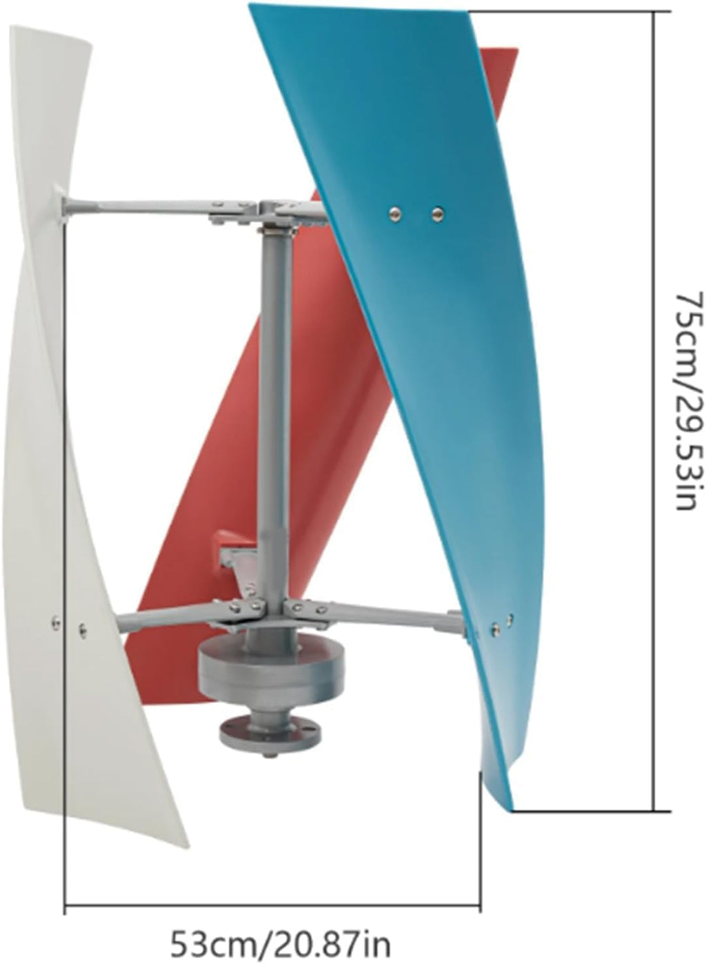 CHRISK 3000W Wind Turbine Generator Vertical, No Noise Portable Windmill Wind Power Kit with MPPT Controller for Courtyard Outdoor Street
