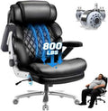 800LBS Big and Tall Office Chair for Heavy People, Heavy Duty Executive Chair with High Back, Extra Wide Seat and Adjustable Lumbar, Large Computer Desk Chair with 5D Flip Arms for Home Office