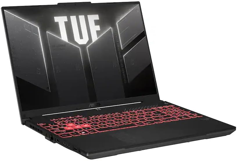 ASUS 2025 TUF Gaming A16 Laptop, 16' 1920 x 1200 IPS 144Hz, NVIDIA GeForce RTX 4050 6GB GDDR6, AMD Ryzen 7 7445HS, 32GB DDR5-1TB SSD, Wi-Fi 6 - Bluetooth 5.3-720p HD Camera - W11H - Mecha Gray