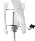 Wind Turbine Generator, 3000W 12V 24V 48V 220V Portable Vertical Helix Wind Power Turbine Kit with Charge Controller Suitable for Outdoor Courtyard Use,12v