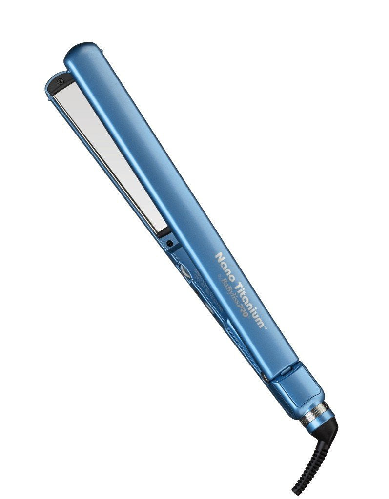 BabylissPRO Nano Titanium Ultra-Thin Hair Straightener, Professional Flat Iron, 5-Inch Extended Plates for Faster Straightening, for All Hair Types