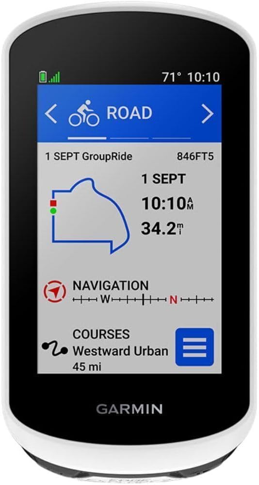 Garmin Edge® Explore 2, Easy-to-Use GPS Cycling Navigator, eBike Compatibility, Maps and Navigation, with Safety Features