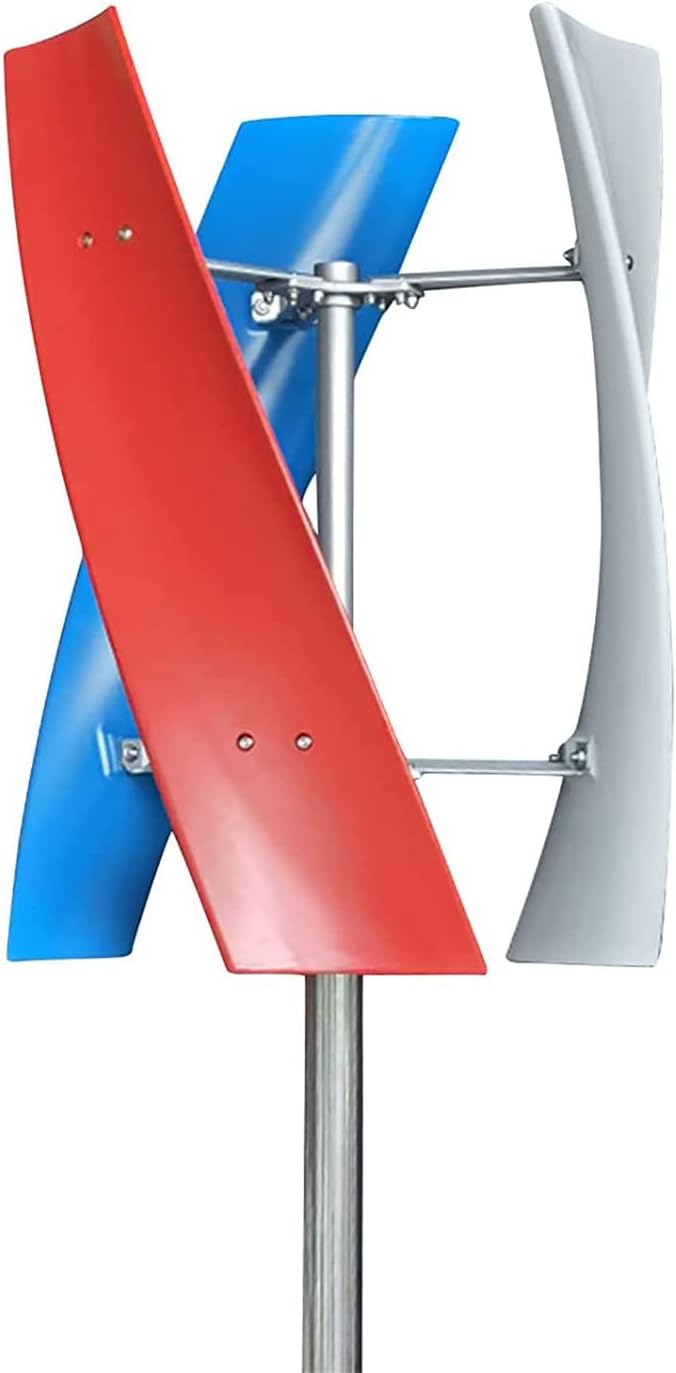 Wind Power Generator Kit 1000W-3000W, 12V-48V with Controller 3 Blades Vertical Wind Generator Windmill Generator for Home Wind Turbine Systems