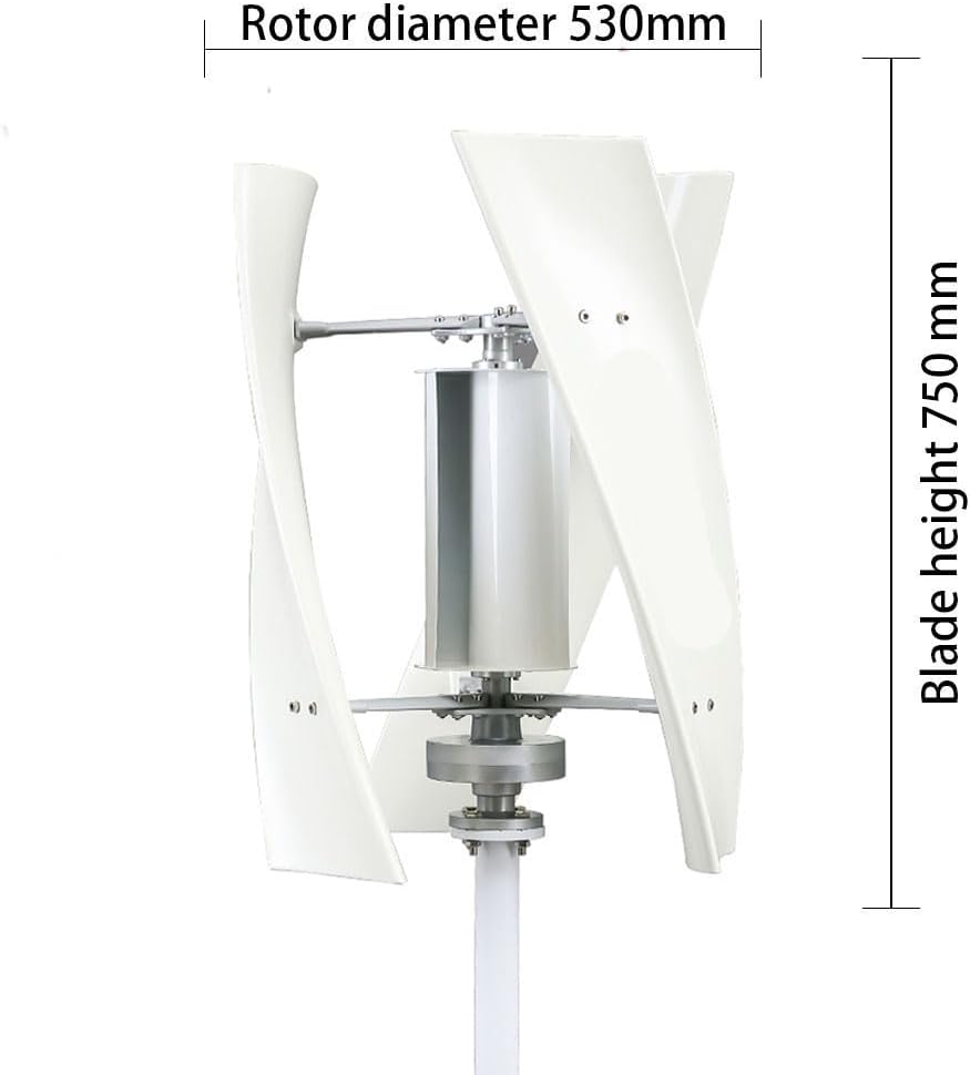 3000W Lantern Wind Turbines Generator 220V 12V 24V 48V Vertical 3 Blades Noiseless Wind Turbine Kit for Home Hybrids Streetlight Use Electromagnetic