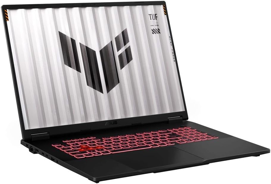 ASUS TUF A18 18' Gaming Laptop, WUXGA/1920 x 1200 Pixels 144Hz Screen, GeForce RTX 5060 8GB GDDR7, AMD Ryzen 7 260 8 Cores, 32GB DDR5+1TB SSD, Wi-Fi 6E, HDMI 2.1, Numeric Keypad, Win11 Home