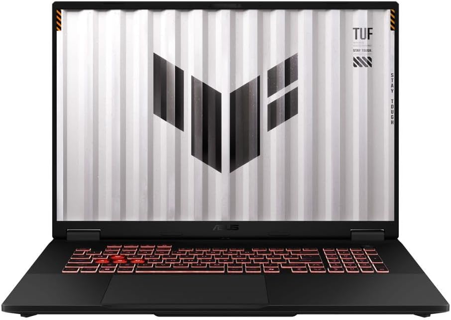 ASUS TUF A18 18' Gaming Laptop, WUXGA/1920 x 1200 Pixels 144Hz Screen, GeForce RTX 5060 8GB GDDR7, AMD Ryzen 7 260 8 Cores, 32GB DDR5+1TB SSD, Wi-Fi 6E, HDMI 2.1, Numeric Keypad, Win11 Pro