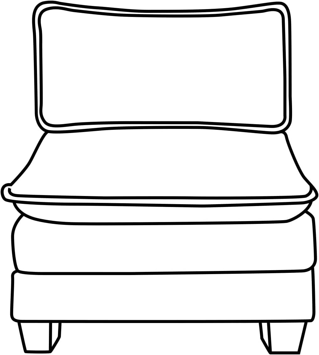 VINGLI Cloud Black Middle Single Chair