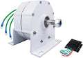3000W Generator Permanent Magnet AC Gearless Permanent Magnet Motor with Controller Portable Solar Generator for Wind/Water Turbine 12V 24V 48V (with Base)