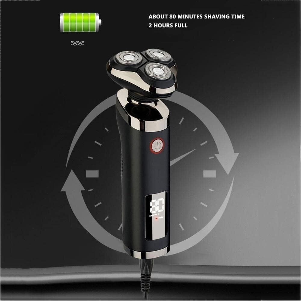 Electric Razor for Men's, Digital Display Electric Shaver for Men Whole Body Washing Electric Razor Beard Knife USB Charging Mens Shavers