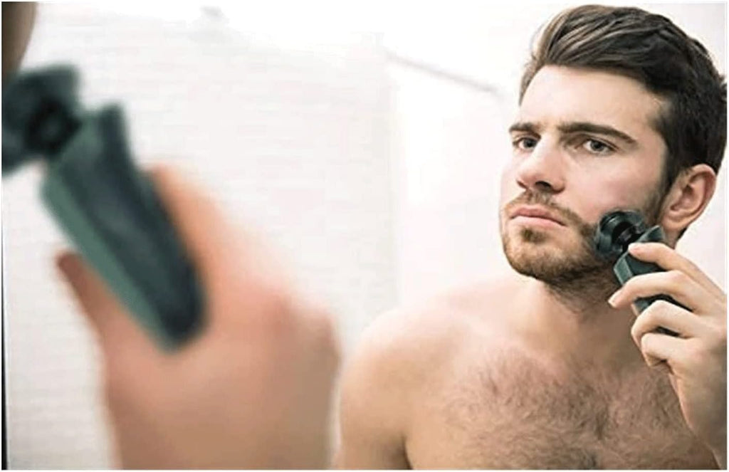 Electric Razor for Men,Electric Shavers for Men Wet Dry,USB Travel Face Shaver Rotary with Beard/Nose Trimm