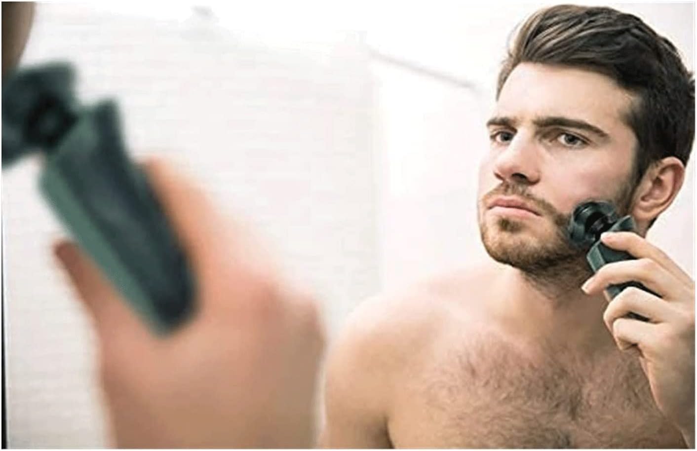Electric Razor for Men,Electric Shavers for Men Wet Dry,USB Travel Face Shaver Rotary with Beard/Nose Trimm