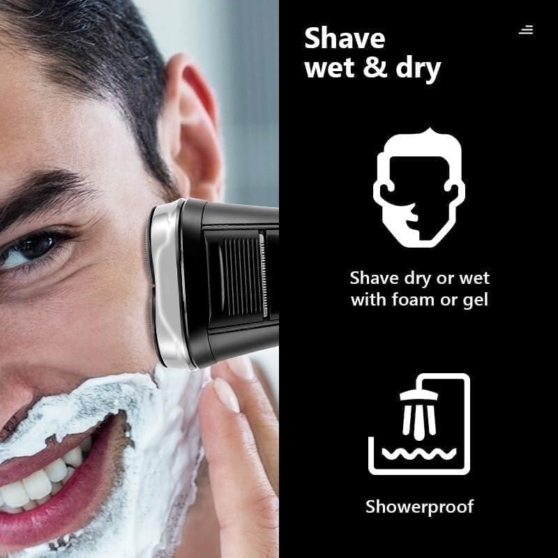 Electric Razor for Men, Electric Shaver Waterproof Fast Charging Men's Shaver Rechargeable Electric Razor Beard Trimmer Shaving Machine