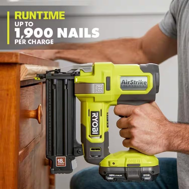 RYOBI 18V ONE+ Cordless Battery 18-Gauge Brad Nailer and Multi-Tool Combo Kit (Tools Only)