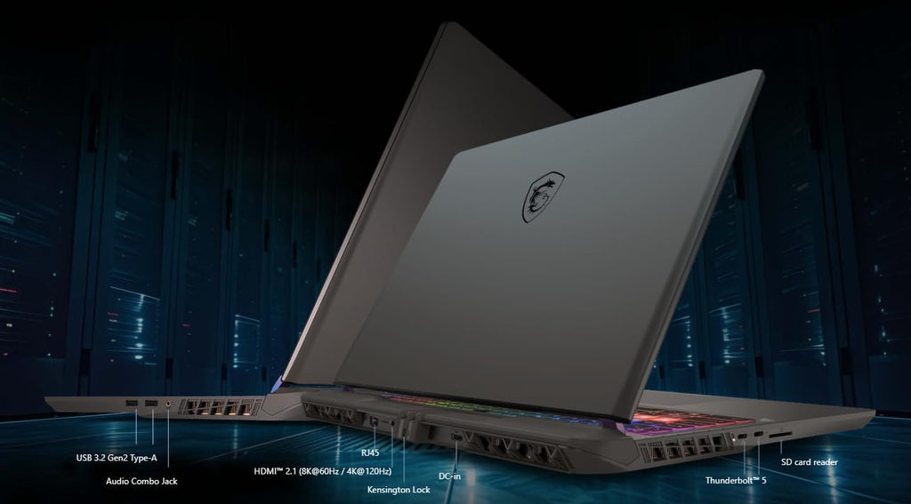 msi Vector 16 HX AI Gaming Laptop 16' WUXGA IPS 144Hz Intel 20-core Ultra 7 255HX (>i9-14900HX) 32GB DDR5 4TB SSD GeForce RTX 5070 Ti RGB Backlit Thunderbolt5 Win11 ICP Hub PC