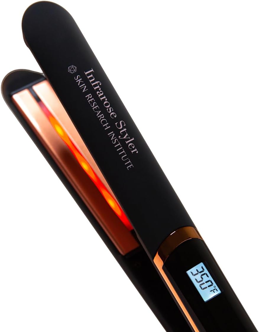 Skin Research Institute Infrarose Styler, Hair Iron, 1 Count, Tourmaline, Hair Styling, Shine Enhancing, Curling