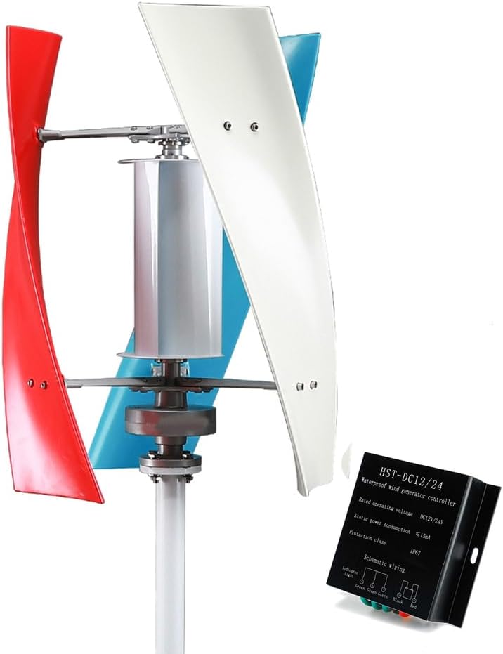3000W-6000W Potable Vertical Wind Generators Windmills+Easy Installation,12V 24V 48V Work Safely in The Environment of -40℃~80℃