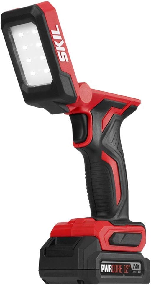 SKIL 3-Tool Kit: PWRCore 12 Brushless 12V 1/2 Inch Cordless Drill Driver, Oscillating MultiTool and Area Light, Includes 2.0Ah Lithium Battery and Standard Charger - CB738701