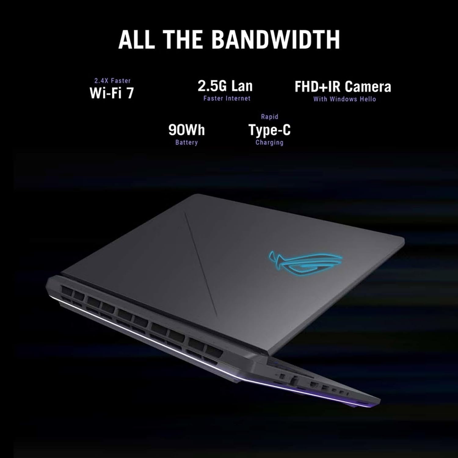 ASUS ROG Strix G16 (2025) Gaming Laptop, 16' FHD+ 16:10 165Hz/3ms IPS Display, NVIDIA GeForce RTX 5060 Laptop, Intel Core i7-14650HX, 16GB DDR5 | 1TB M.2 PCIe SSD, WiFi 7, RGB Blacklit KB, Win11 Pro