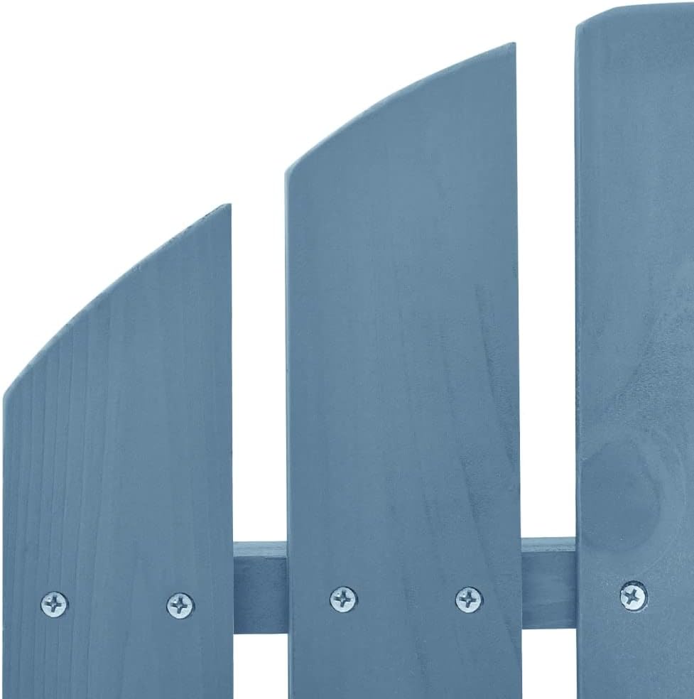 Gecheer Patio Adirondack Rocking Chair Glider Rocker Chair for Living Room and Nursery Solid Fir Wood Blue D0330396A