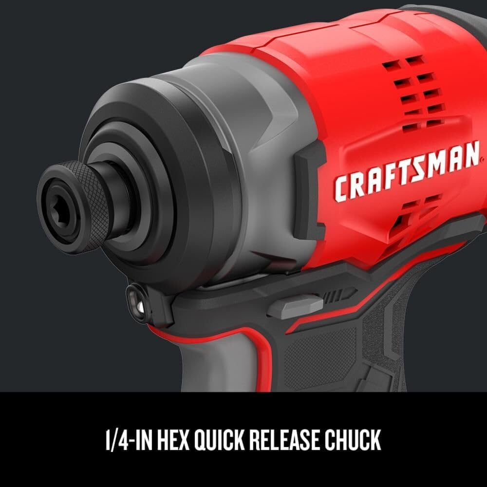 CRAFTSMAN V20* Cordless Brushless Compact 2 Tool Combo Kit (2 Batteries) (CMCK210C2)