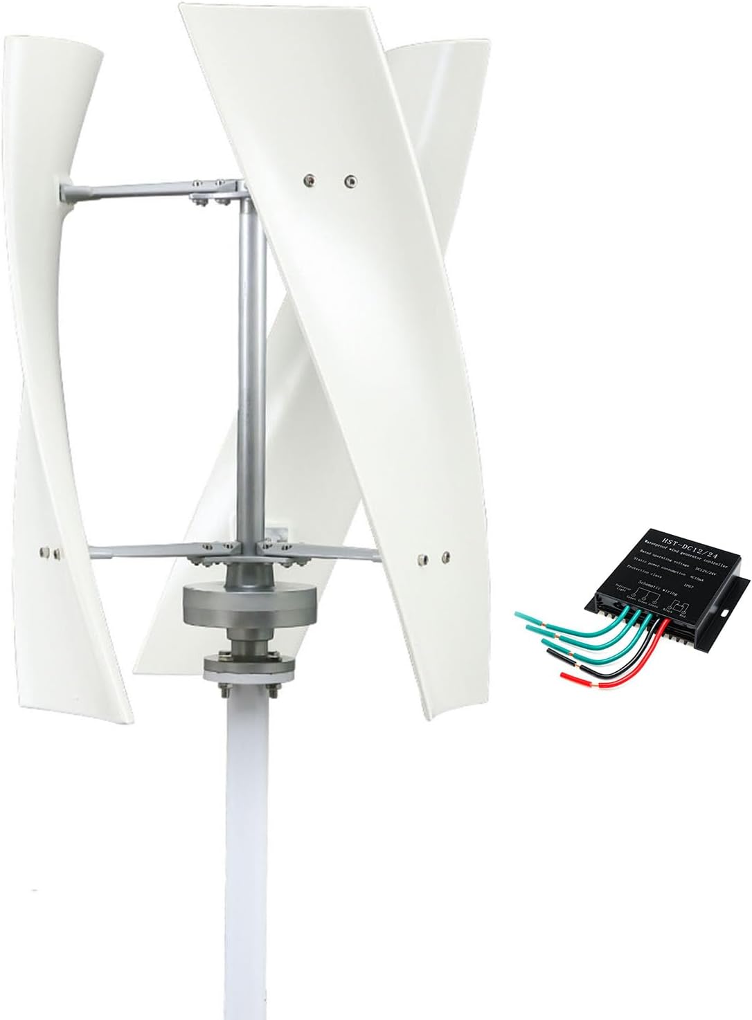3000W Portable Wind Turbine Generator,12V 24V 48V 220V Windmill Energy Power Generator Kit with Controller for Home,Business,Street Lighting