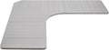 VIVO Universal 71 x 71 inch Curved Corner Table Top for L-Shape Sit to Stand Height Adjustable Home and Office 3-Leg Desk Frames, Dark Gray Desktop, DESK-TOP2CG
