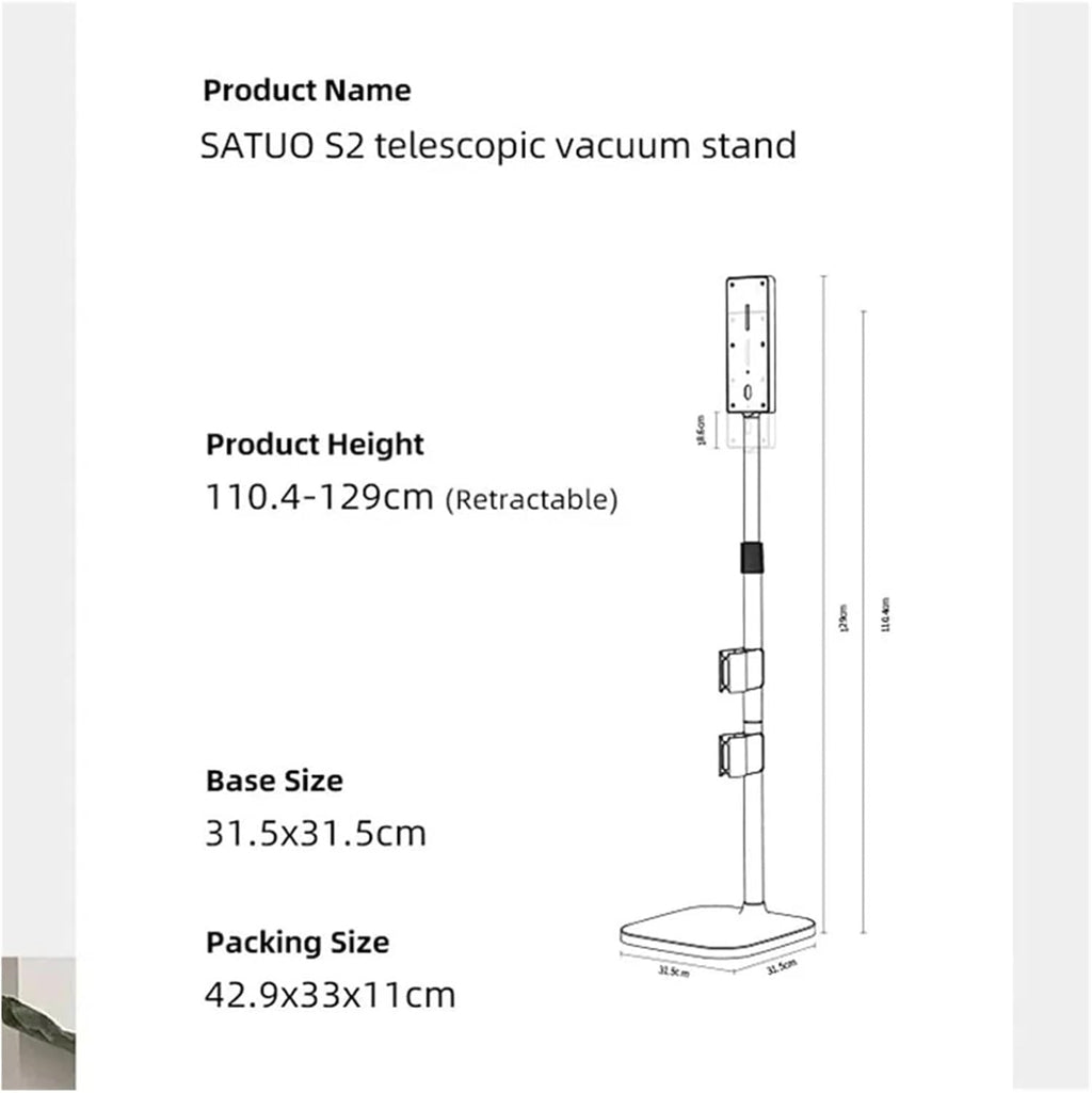 AgaShi Freestanding Stable Aluminum Alloy，Vacuum Stand Storage Bracket Rack，Compatible for Dyson