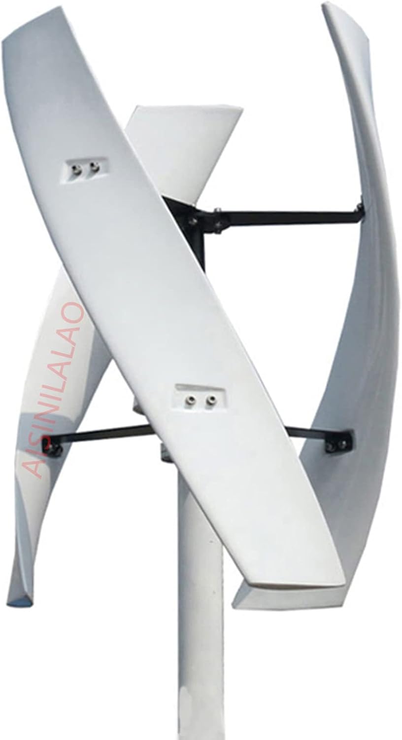 24v, 12V-220V 3Phase Vertical Wind Generator 3000W Garden Windmill Wind Turbine Generator with Controller Suitable for Wind and Solar Power Generators(Low Noise)
