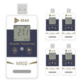 M502 Temperature Data Logger USB Temp/Humidity Recorder with PDF and Excel (Reusable) Refrigerator Thermometer 14400 Points High Accuracy (no delay - 5 Pack)